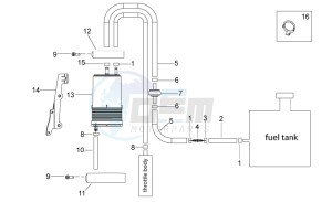 NA 850 Mana GT (AU, CN, EU, GB, IN, JP, K, USA) drawing Fuel vapour recover system