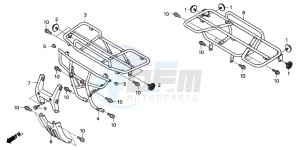 TRX350TE FOURTRAX ES drawing CARRIER