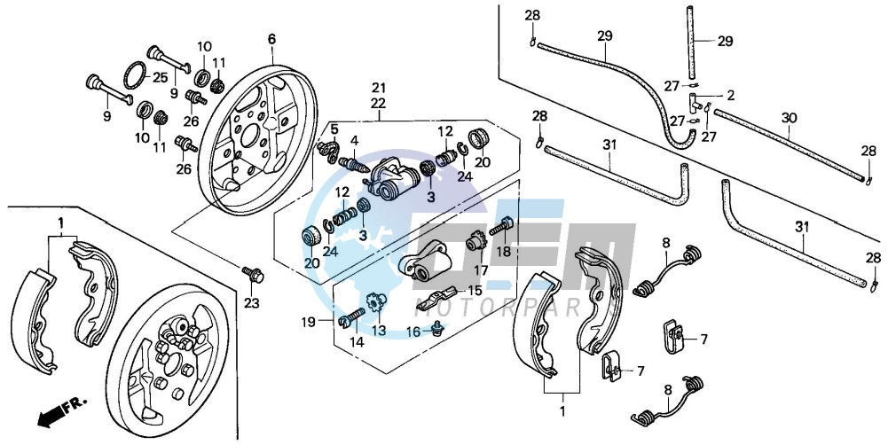 FRONT BRAKE PANEL