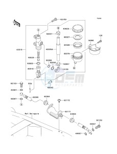 ZR 750 K [Z750S] (K6F) K6F drawing REAR MASTER CYLINDER