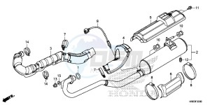 TRX500FA5F TRX500FA Europe Direct - (ED) drawing EXHAUST MUFFLER