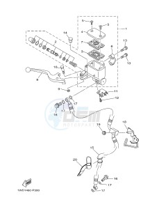 YZF-R25 249 (1WD9) drawing FRONT MASTER CYLINDER