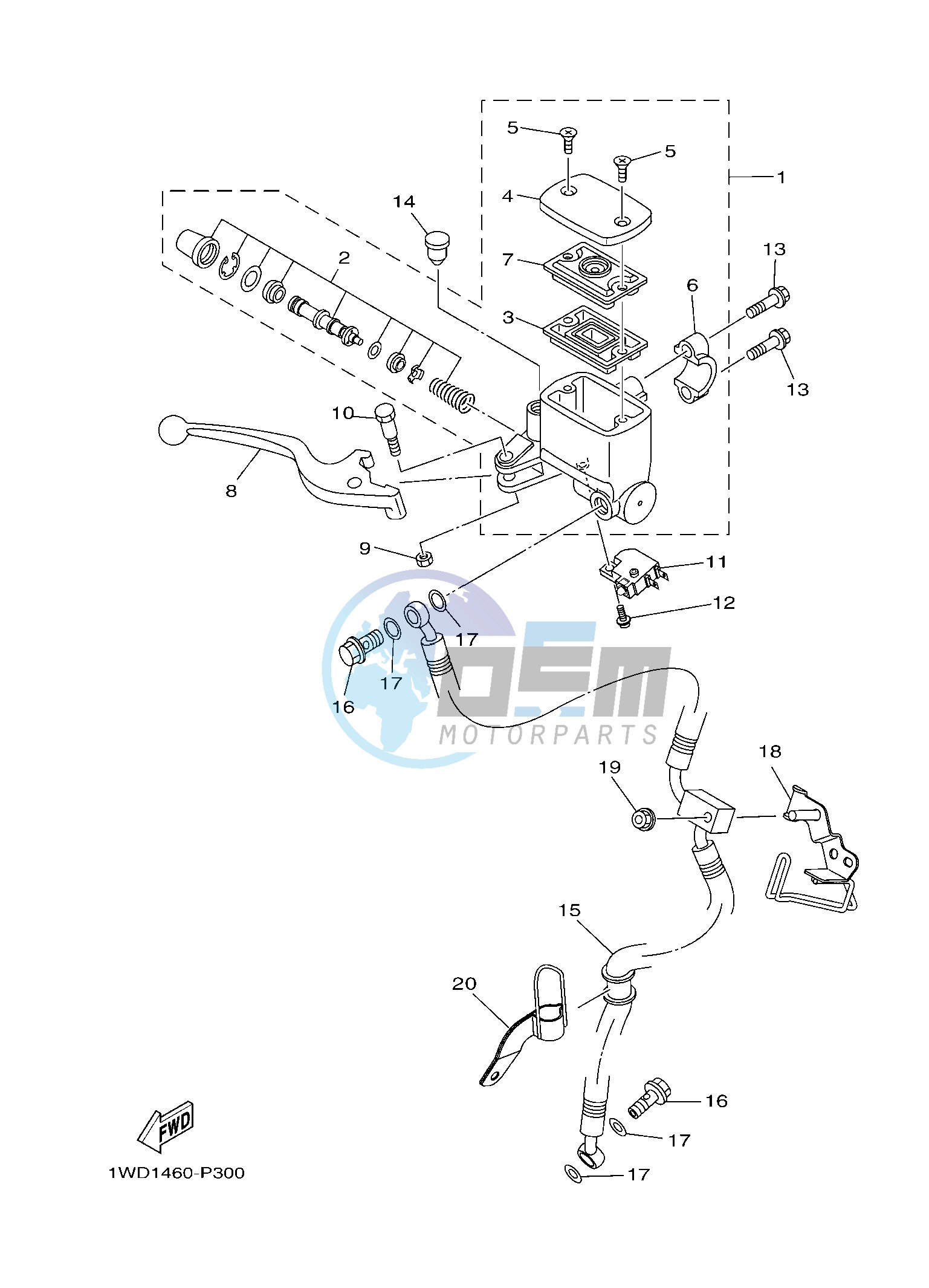 FRONT MASTER CYLINDER