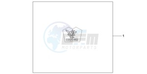 CB600F9 UK - (E / MKH) drawing KIT LOGO SE