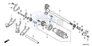 NC700XAC drawing GEARSHIFT DRUM (NC700X/ XA)