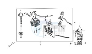 FIDDLE II 50 drawing CARBURATOR