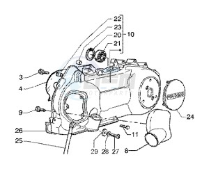 X9 125 SL drawing Crankcase Cooling