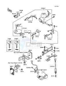 VN 1500 C [VULCAN 1500 L] (C3-C4) [VULCAN 1500 L] drawing IGNITION SWITCH_LOCKS_REFLECTORS