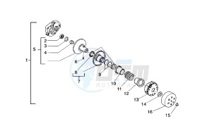 NRG EXTREME 50 drawing Driven pulley