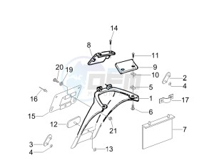 Typhoon 50 (UK) UK drawing Rear cover - Splash guard