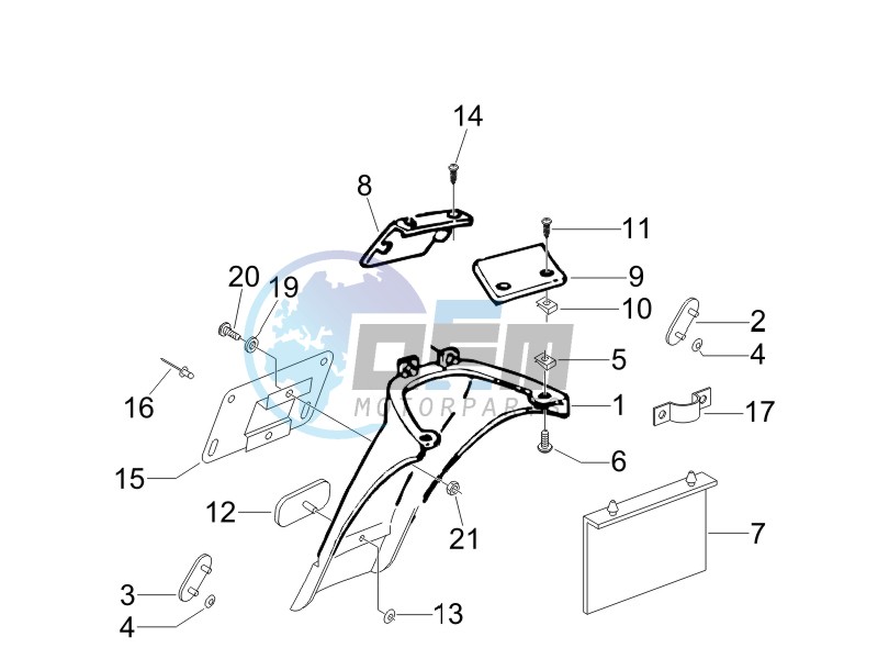 Rear cover - Splash guard