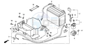 VF750CD drawing BATTERY