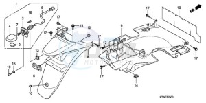 SH300A9 France - (F / ABS CMF) drawing REAR FENDER