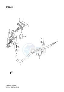 AN400 ABS BURGMAN EU-UK drawing BRAKE LOCK LEVER