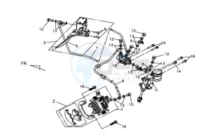 QUAD LANDER 300SL drawing REAR BRAKE CALIPER / BRAKE MOUNT