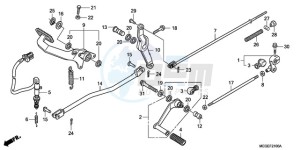 VT750C9 Ireland - (EK / MME) drawing PEDAL (EXCEPT KO)