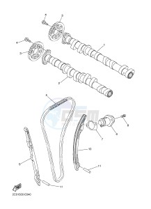 YZF-R6 600 R6 (2CX4 2CX5) drawing CAMSHAFT & CHAIN