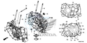 TRX500FA5H TRX500FA ED drawing CRANKCASE