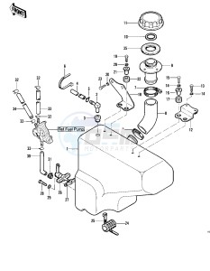 KLT 250 A [KLT250] (A1) [KLT250] drawing FUEL TANK -- 82 A1- -