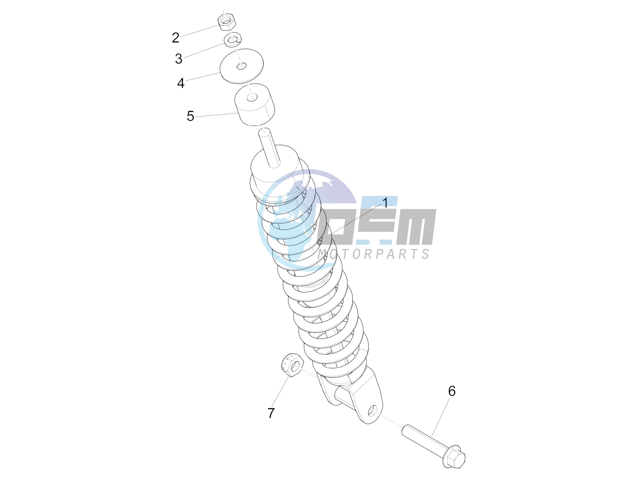 Rear suspension - Shock absorber/s