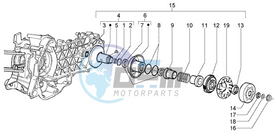 Driven pulley