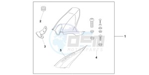 CBR1000RR9 BR / MME SPC - (BR / MME SPC) drawing HUGGER REPSOL REPLICA