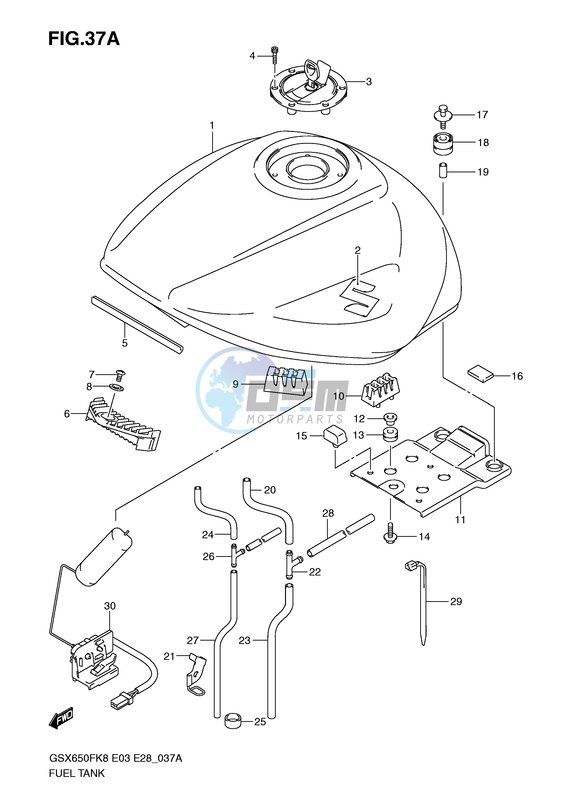 FUEL TANK (MODEL K9)