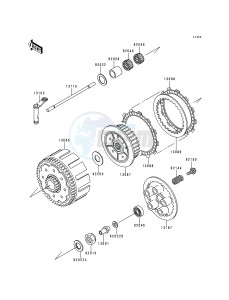 KX 250 K [KX250] (K3) [KX250] drawing CLUTCH