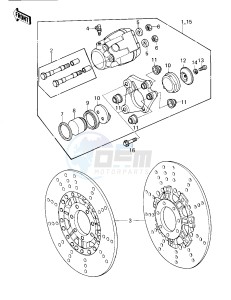 KZ 1300 A (A1-A3) drawing FRONT BRAKE