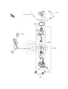 KLX125 KLX125CEF XX (EU ME A(FRICA) drawing Fuel Pump