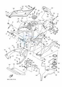 TRACER 900 MTT850 (B5CF) drawing FUEL TANK