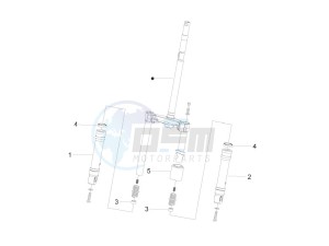 Zip 50 4T 25 Km-h (EMEA) drawing Fork's components (Wuxi Top)