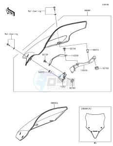 NINJA 650 EX650KHFA XX (EU ME A(FRICA) drawing Accessory(Windshield)