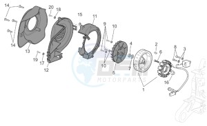 Scarabeo 50 Di-Tech drawing Flywheel