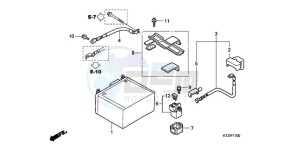 PES125R9 France - (F / CMF STC) drawing BATTERY