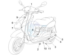 Fly 125 4t e3 drawing Transmissions