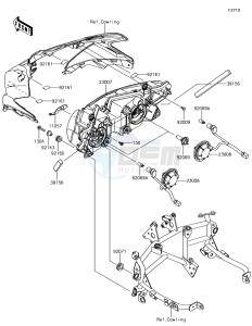 NINJA 650 EX650KHFA XX (EU ME A(FRICA) drawing Headlight(s)