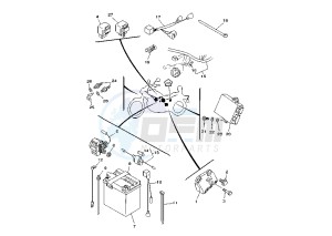 XV VIRAGO 125 drawing BATTERY