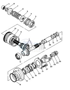 XV VIRAGO 750 drawing MIDDLE DRIVE GEAR