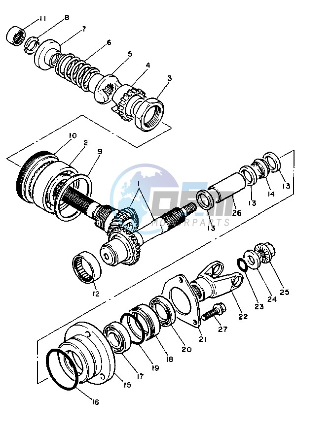 MIDDLE DRIVE GEAR