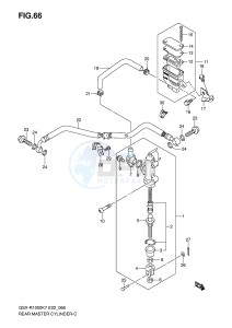 GSX-R1000 (E2) drawing REAR MASTER CYLINDER