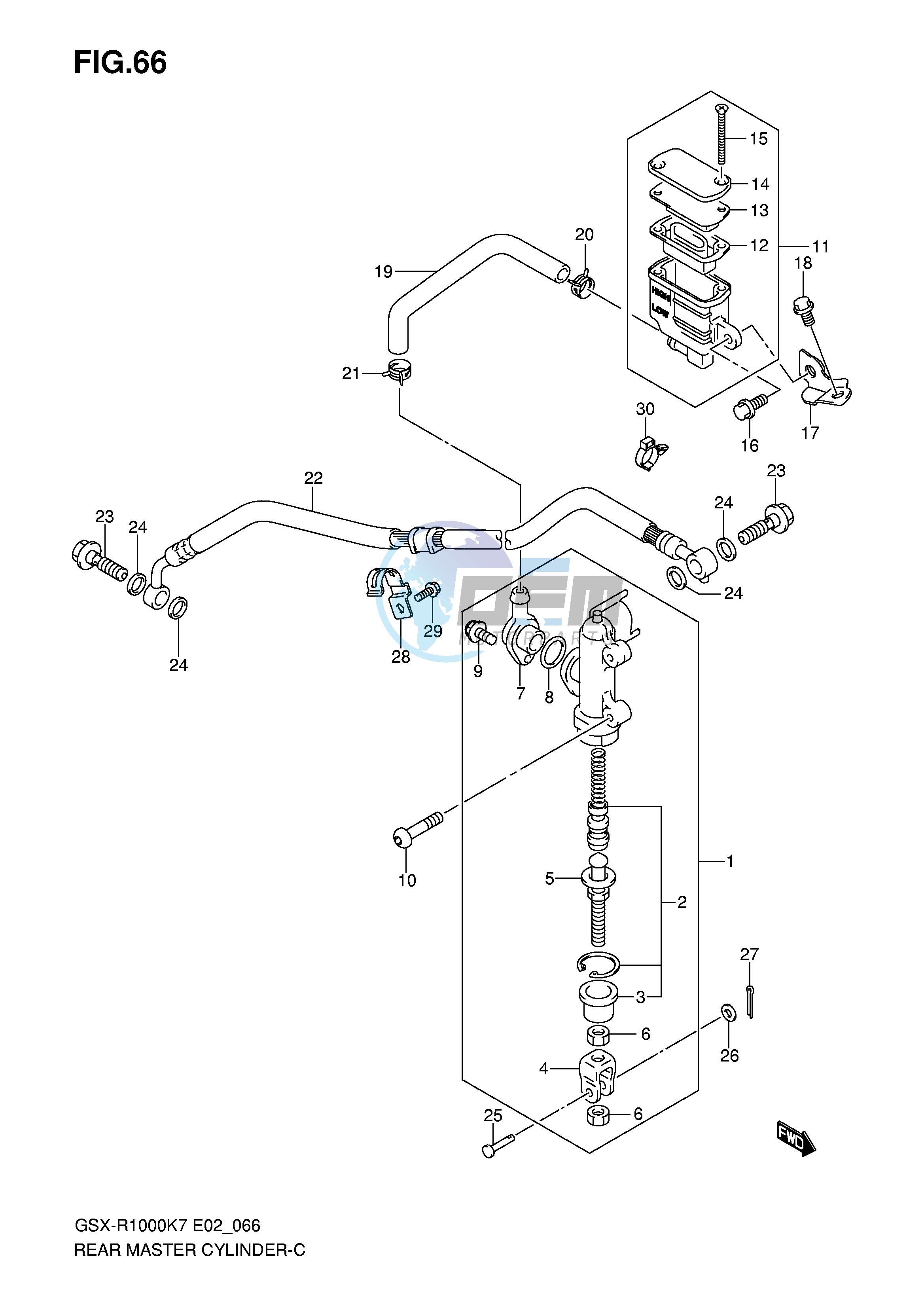 REAR MASTER CYLINDER