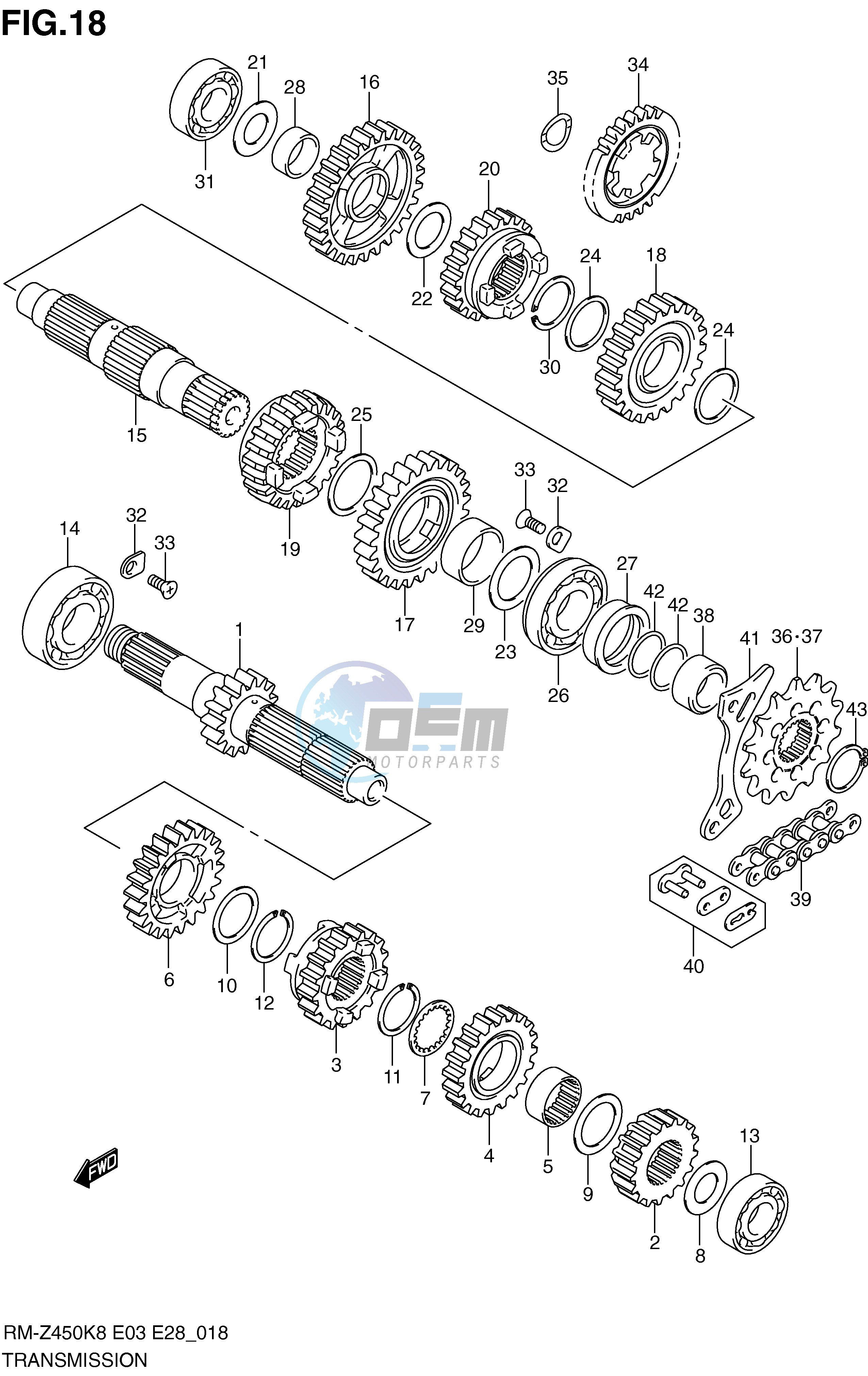 TRANSMISSION (RM-Z450K8 K9 L0)