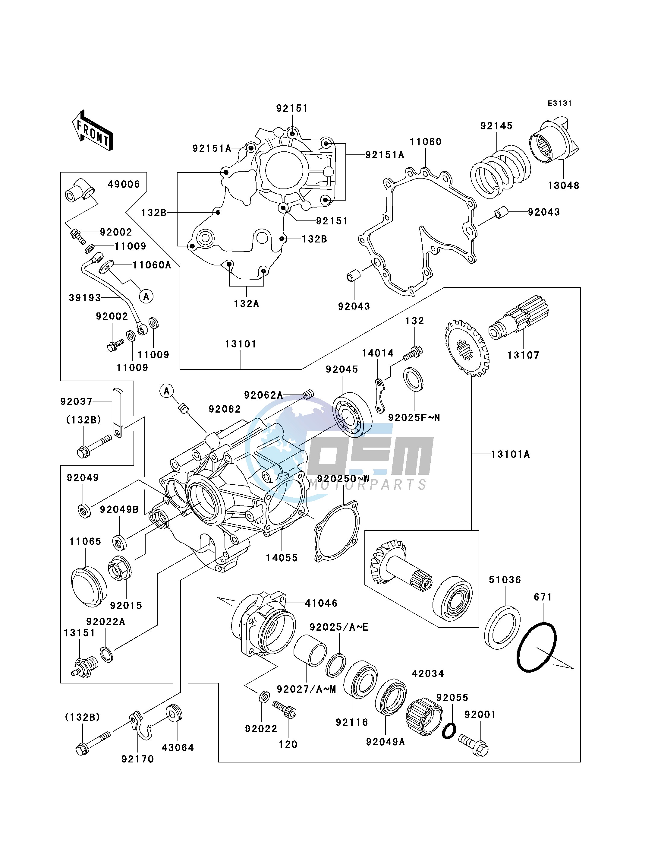 FRONT BEVEL GEAR