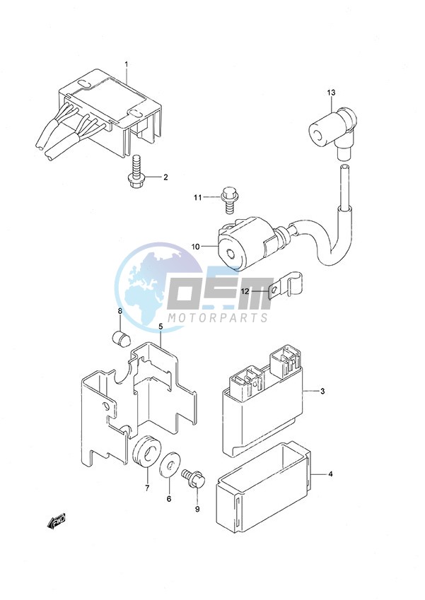 Rectifier/Ignition Coil Non-Remote Control