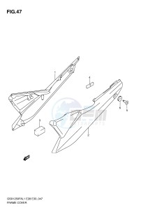 GSX1250FA (E28) drawing FRAME COVER