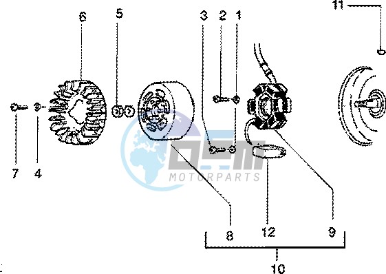 Flywheel magneto