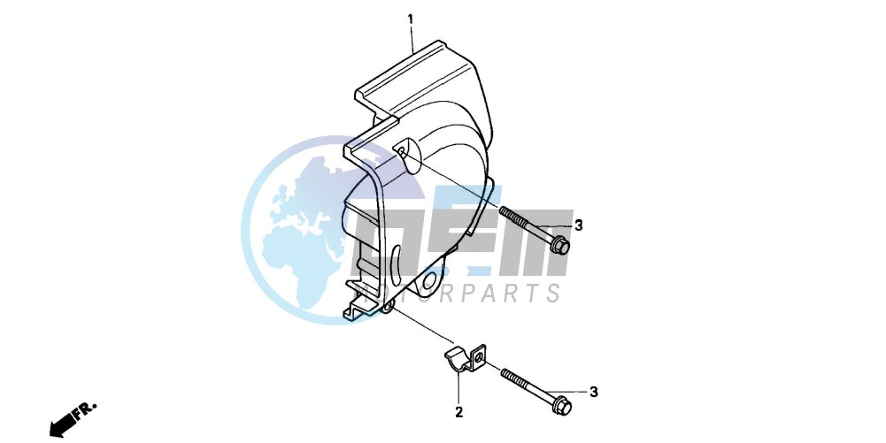 LEFT REAR CRANKCASE COVER