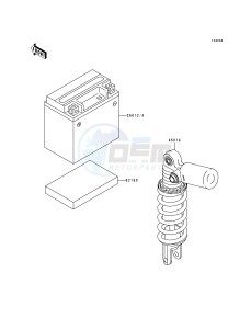 ZX 750 P [NINJA ZX-7R] (P1-P4) [NINJA ZX-7R] drawing OPTIONAL PARTS-- ZX-7RR BATTERY- -