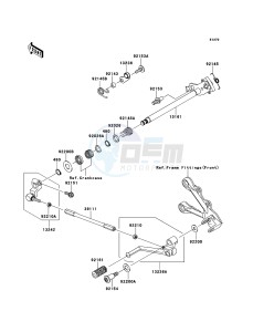 NINJA ZX-6R ZX600R9F FR GB XX (EU ME A(FRICA) drawing Gear Change Mechanism